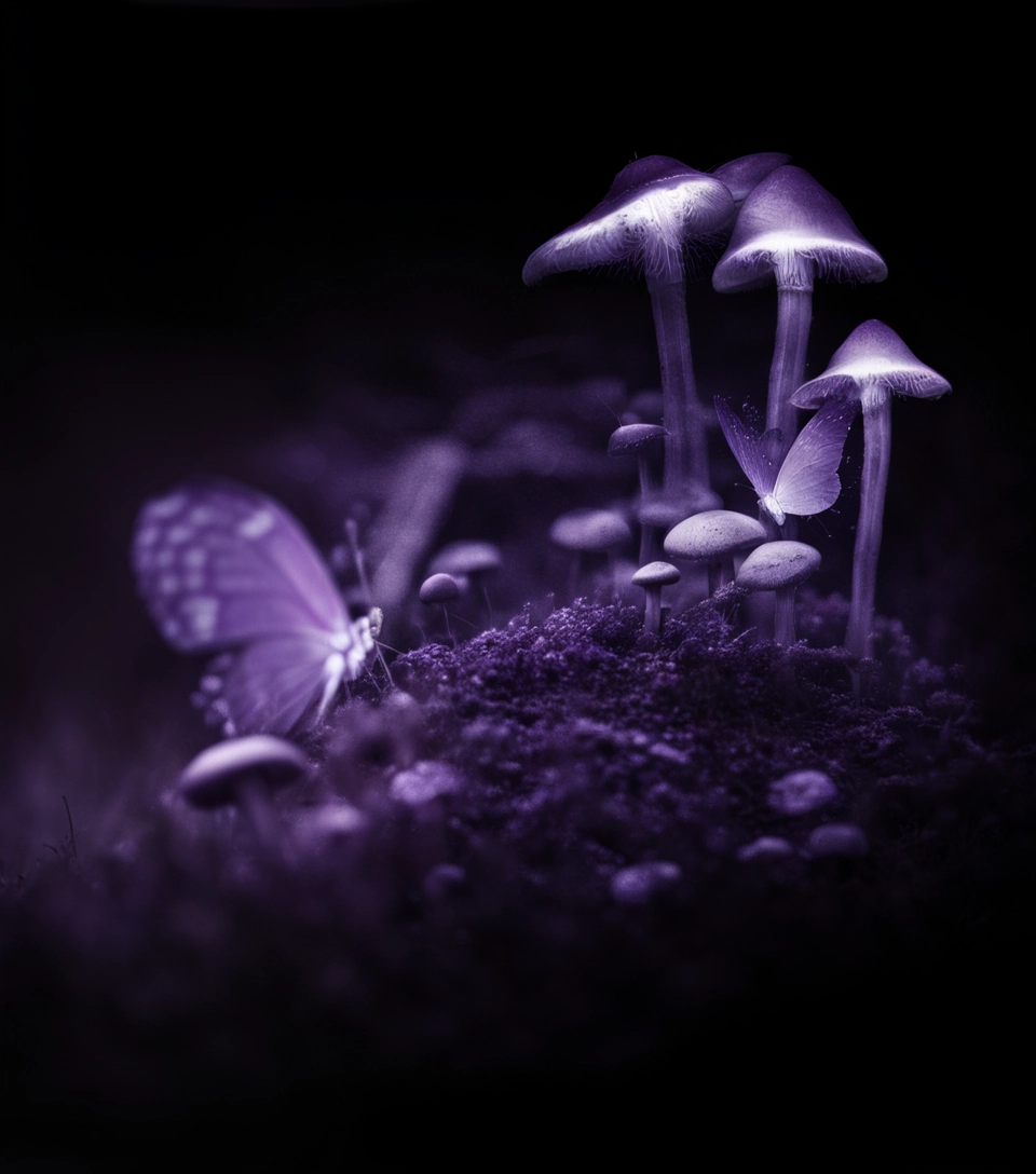 Makrofotografie houby